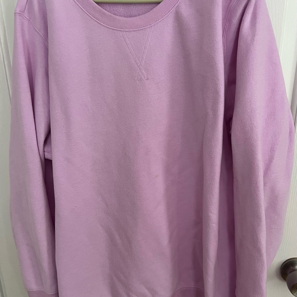 Tek Gear Women's Light Pink Crew Neck Sweatshirt